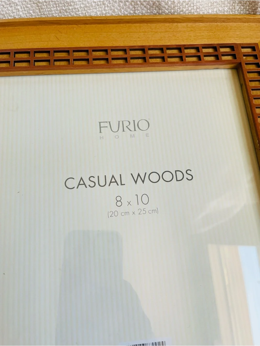 Wood Picture Frame with Decorative Inlay Light Honey Fits 8x10